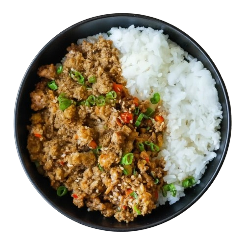 Ground Turkey over Jasmine Rice